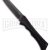 AKC Smarty Black Automatic Knife Reverse Tanto - Black SW Plain
