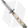 AKC Swinguard 9" Automatic Italian Stiletto Sim Ivory (4" Polish Bayonet) -Grindworx Shop AKC Swinguard 9in Automatic Italian Stiletto Sim Ivory 4in Polish Bayonet BHQ 18088620hd