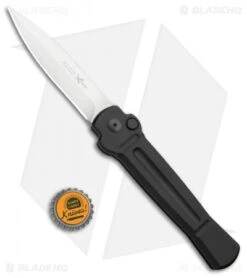 AKC X-treme Ace Automatic Knife Black (3.6" Satin) -Grindworx Shop AKC X TREME ACE Side Opening Automatic Knife Black Satin BHQ 100386 kp bottle cap