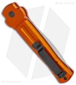 AKC X-treme Ace Automatic Knife Orange Aluminum (3.9" Satin) -Grindworx Shop AKC X Treme Ace Auto Orange Satin BHQ 139321 jr side