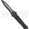 AKC X-treme Ace Black Automatic Knife - Black Two Tone