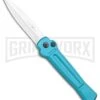 AKC X-treme ACE Light Blue Automatic Knife - Satin Plain 4 AKC X-treme ACE Light Blue Automatic Knife - Satin Plain -Grindworx Shop AKC X treme Ace Auto Light Blue Satin BHQ 105418 jr large