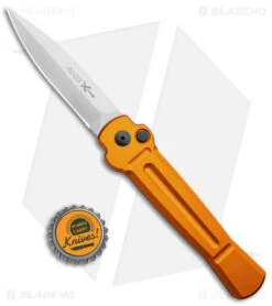 AKC X-treme Ace Automatic Knife Orange (3.6" Satin) -Grindworx Shop AKC X treme Ace Auto Orange Satin BHQ 136149 jr bottlecap