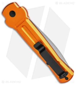 AKC X-treme Ace Automatic Knife Orange (3.6" Satin) -Grindworx Shop AKC X treme Ace Auto Orange Satin BHQ 136149 jr side