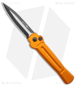 AKC X-treme Ace Automatic Knife Orange Aluminum (3.6" Two Tone)