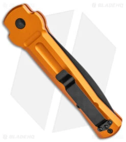 AKC X-treme Ace Automatic Knife Orange Aluminum (3.6" Two Tone) -Grindworx Shop AKC X treme Ace Auto Orange TT BHQ 143389 jr side