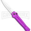 AKC X-treme Ace Purple Automatic Knife - Stonewash Plain -Grindworx Shop AKC X treme Ace Auto Purple Satin BHQ 179205 jr large