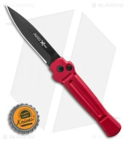 AKC X-treme Ace Automatic Knife Red (3.6" Black) -Grindworx Shop AKC X treme Ace Automatic Knife Red 3.6 Black BHQ 123056 LS Bottlecap