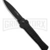 AKC X-treme Ace1 Side Opener Black Automatic Knife - Black Plain -Grindworx Shop AKC X treme Ace1 Automatic Knife Black 3.75in Black BHQ 189355 hd large