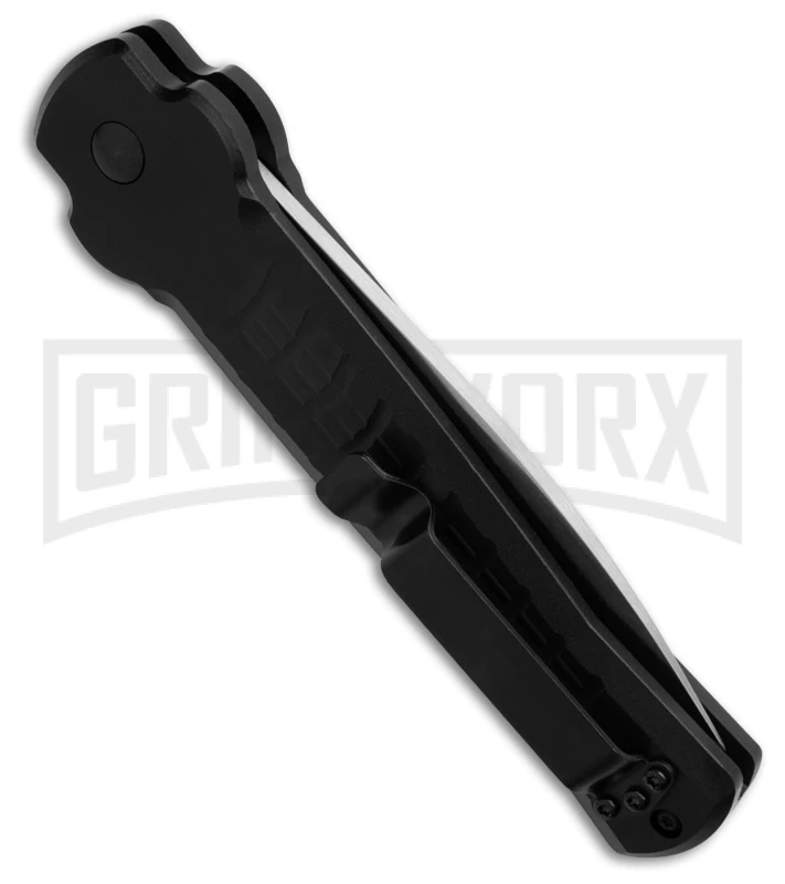 AKC X-treme Ace1 Side Opener Black Automatic Knife - Satin Plain AKC X-treme Ace1 Side Opener Black Automatic Knife - Satin Plain -Grindworx Shop AKC X treme Ace1 Automatic Knife Black 3.75in Satin BHQ 189353 hd side large