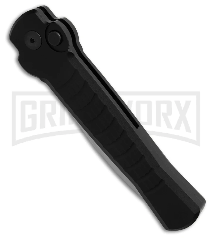 AKC X-treme Ace1 Side Opener Black Automatic Knife - Satin Plain AKC X-treme Ace1 Side Opener Black Automatic Knife - Satin Plain -Grindworx Shop AKC X treme Ace1 Automatic Knife Black 3.75in Satin BHQ 189353 hd spine large