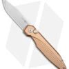 AKC X-treme Dandy Tan Aluminum Automatic Knife (3.1" Stonewash) 4 AKC X-treme Dandy Tan Aluminum Automatic Knife (3.1" Stonewash) -Grindworx Shop AKC X treme Dandy Tan Aluminum Auto SW BHQ 176851 jr