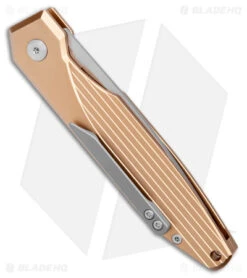 AKC X-treme Dandy Tan Aluminum Automatic Knife (3.1" Stonewash) 2 AKC X-treme Dandy Tan Aluminum Automatic Knife (3.1" Stonewash) -Grindworx Shop AKC X treme Dandy Tan Aluminum Auto SW BHQ 176851 jr side