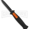 AKC X-treme EVO Black / Orange Slide OTF Automatic Knife - Black Plain -Grindworx Shop AKC X treme EVO OTF Auto Black Orange Slide Black BHQ 114335 jr large