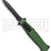 AKC X-treme EVO Green OTF Automatic Knife - Dagger Black Plain -Grindworx Shop AKC X treme EVO OTF Auto Dagger Green Black GX 37364 jr large