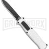 AKC X-treme EVO Silver OTF Automatic Knife - Black Plain