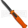 AKC X-treme EVO Orange OTF Automatic Knife - Black Plain -Grindworx Shop AKC X treme Evo Auto Orange Black BHQ 105416 jr large
