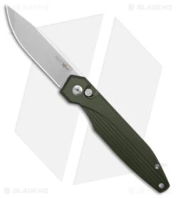AKC X-treme Dandy Automatic Knife Green Aluminum (3.1" Satin)
