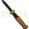 AKC X-treme EVO Gold OTF Automatic Knife - Black Plain Spear Point -Grindworx Shop AKC Xtreme EVO Gold Automatic Knife Black Plain GX 41624 hd large