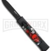 AKC Minion Concord Red/White Skull OTF Automatic Knife - Black Flat 4 AKC Minion Concord Red/White Skull OTF Automatic Knife - Black Flat -Grindworx Shop AKC minion concord red white skull black flat BP 19001 er large
