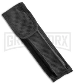 Mago 11" Black Ebony Italian Stiletto OTF Automatic Knife Dagger - Satin Plain -Grindworx Shop Mago 11in Black Ebony Italian Stiletto OTF Auto Satin Dagger GX 38000 jr sheath large