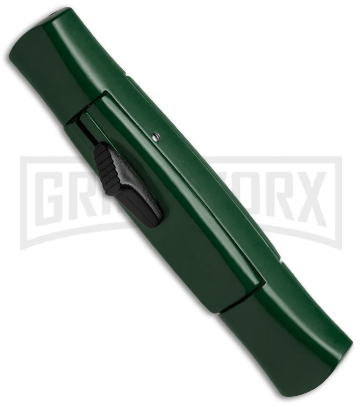 AKC 077 Concord Dark Green OTF Automatic Knife - Black Plain AKC 077 Concord Dark Green OTF Automatic Knife - Black Plain -Grindworx Shop akc 077 otf dark green black plain bottom cm large