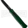 AKC 077 Concord Dark Green OTF Automatic Knife - Black Plain