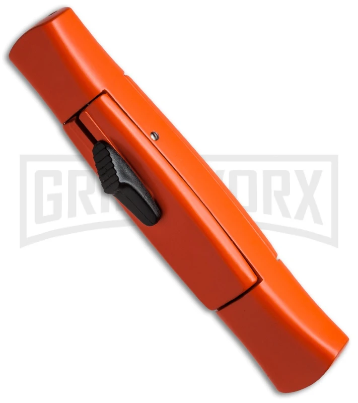 AKC 077 Concord Orange OTF Automatic Knife - Black Plain AKC 077 Concord Orange OTF Automatic Knife - Black Plain -Grindworx Shop akc 077 otf orange black plain bottom cm large