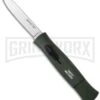 AKC Concord NATO Military Green OTF Automatic Knife - Flat Grind Satin Plain 4 AKC Concord NATO Military Green OTF Automatic Knife - Flat Grind Satin Plain -Grindworx Shop akc 770 nato green silver flat large