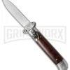 AKC 8" Shot Shell Puller Lever Lock Cocobolo Wood Automatic Knife - Flat -Grindworx Shop akc 8 cocobolo shot plain jm large