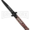 AKC Bill DeShivs Tactical Sim Snake Leverletto Automatic Knife - Bayonet -Grindworx Shop akc bill de shivs sim snake leverletto bayo large
