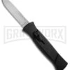 AKC 777 Blackfinger Black OTF Automatic Knife - Flat Grind Satin Plain 4 AKC 777 Blackfinger Black OTF Automatic Knife - Flat Grind Satin Plain -Grindworx Shop akc blackfinger black satin large