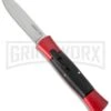 AKC Concord Red/Black OTF Automatic Knife - Satin Flat -Grindworx Shop akc concord 007 red satin flat cm large