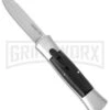 AKC 007 Concord White/Black OTF Automatic Knife - Satin Flat 2 AKC 007 Concord White/Black OTF Automatic Knife - Satin Flat -Grindworx Shop akc concord 007 white satin flat cm large