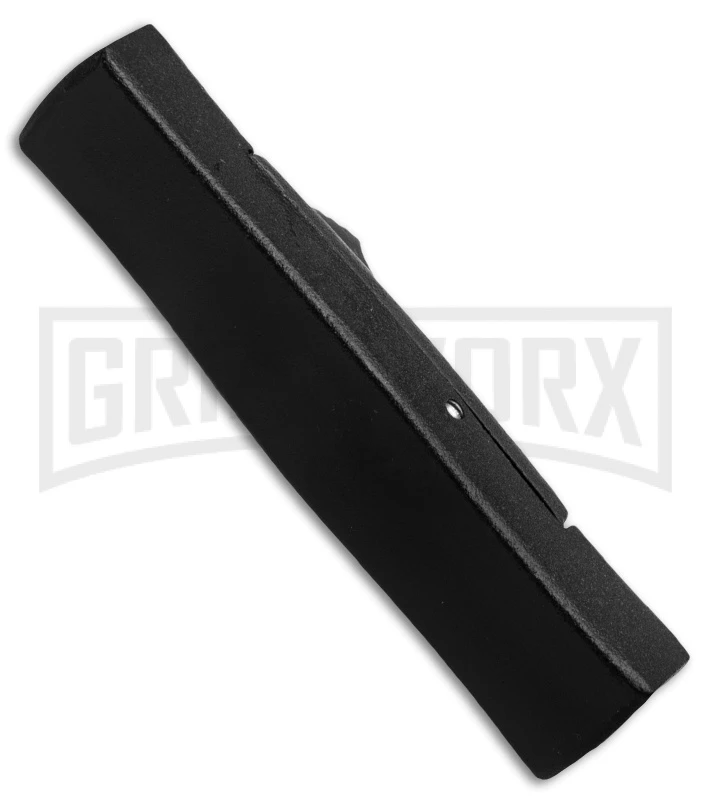 AKC Minion Concord Black OTF Automatic Knife - Dagger Black Plain AKC Minion Concord Black OTF Automatic Knife - Dagger Black Plain -Grindworx Shop akc mini concord black side large