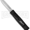 AKC Minion Concord Black OTF Automatic Knife - Dagger Satin Plain -Grindworx Shop akc minion mini automatic otf bhq 50710 jr large