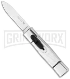AKC Minion Concord Polished OTF Automatic Knife - Flat Grind Polish Plain