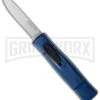 AKC Minion Concord Blue OTF Automatic Knife - Satin Plain -Grindworx Shop akc minion satin flat blue BHQ 36363 dl large