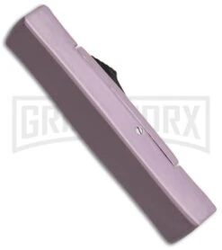 AKC Minion Concord Purple OTF Automatic Knife - Satin Plain 2 AKC Minion Concord Purple OTF Automatic Knife - Satin Plain -Grindworx Shop akc minion satin flat purple BHQ 36362 dl side large