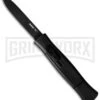 AKC 077 Concord Black OTF Automatic Knife - Black Plain -Grindworx Shop akc otf 077 black flat black dl large