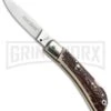 AKC Speed Hunter Stag Horn Automatic Knife - Polish Plain
