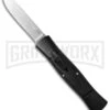 AKC Stubby Black OTF Automatic Knife - Polish Plain