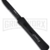 AKC Black Tactical Concord 8" D/A OTF Flat Grind (Black Serr) -Grindworx Shop concord tactical black flat ser large