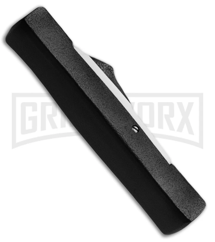 AKC Minion Concord Black/White OTF Automatic Knife - Dagger Black AKC Minion Concord Black/White OTF Automatic Knife - Dagger Black -Grindworx Shop minion black white black dagger side jm large