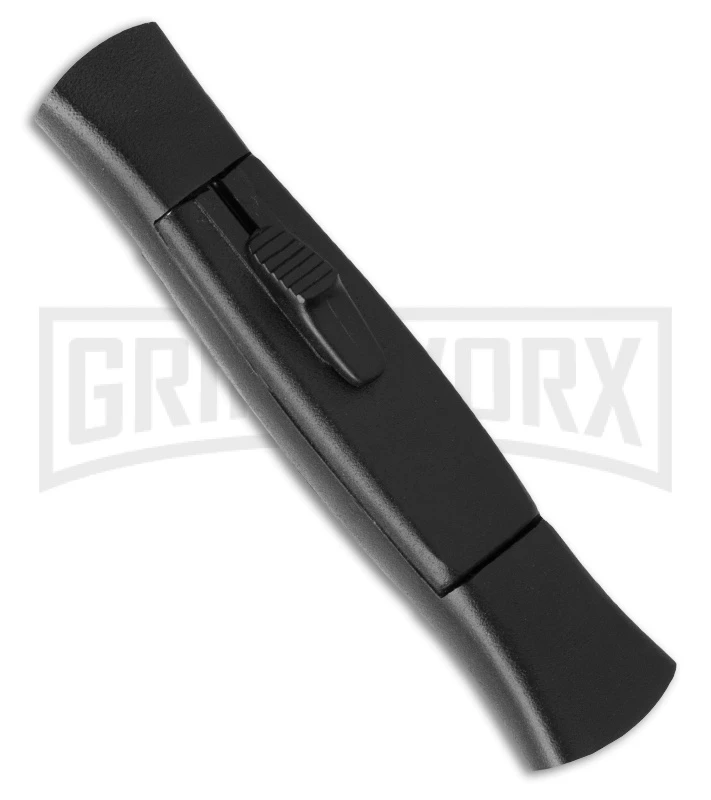 AKC Concord Sinatra Black OTF Automatic Knife - Polish Serr AKC Concord Sinatra Black OTF Automatic Knife - Polish Serr -Grindworx Shop sinatra black serrated side large